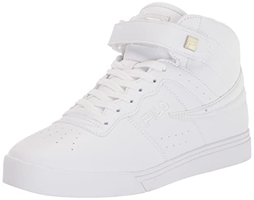 Fila Vulc 13 Mid Plus Sneaker, White/Silver