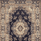 Sakarya Premium Traditional Medallion Area Rug - Navy