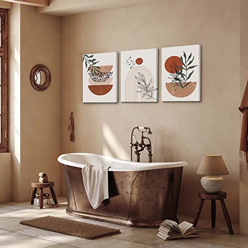 Set of 3 Boho Abstract Wall Art Prints