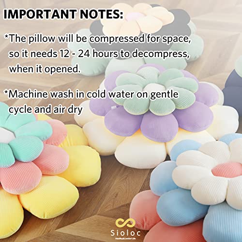 Flower-Shaped Plush Pillow for Sofa and Chair