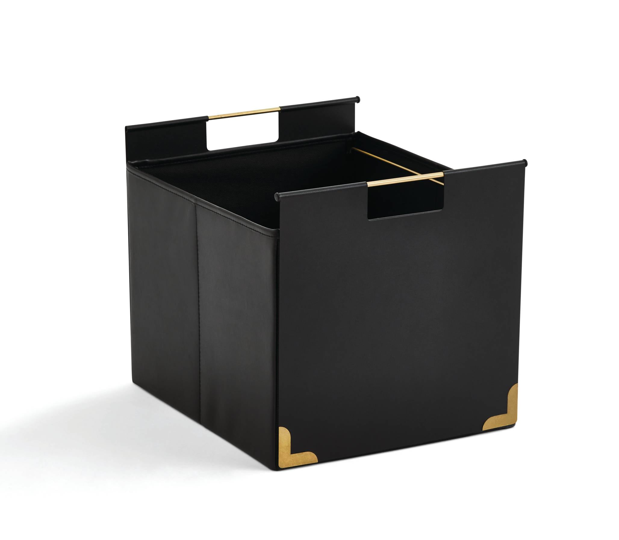 Black Metal Cube Storage Bin by Better Homes & Gardens