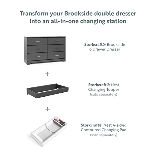 Brookside 6 Drawer Double Dresser for Kids