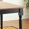 Autumn Lane Farmhouse Dining Table, Black/Oak