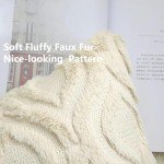 Beige Faux Fur Cushion Covers - Set of 2