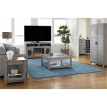 Ameriwood Home Carver Coffee Table, Gray