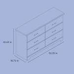 Brookside 6 Drawer Double Dresser for Kids