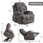 Heavy Duty Manual Recliner Sofa - Beige