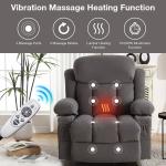 Heavy Duty Manual Recliner Sofa - Beige