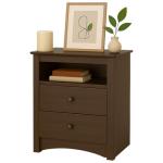 Edenvale Espresso Tall Nightstand with Cubbie