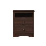 Edenvale Espresso Tall Nightstand with Cubbie