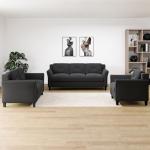 Harrington Armchair - Black, 35.4"W x 32"D x 32.7"H