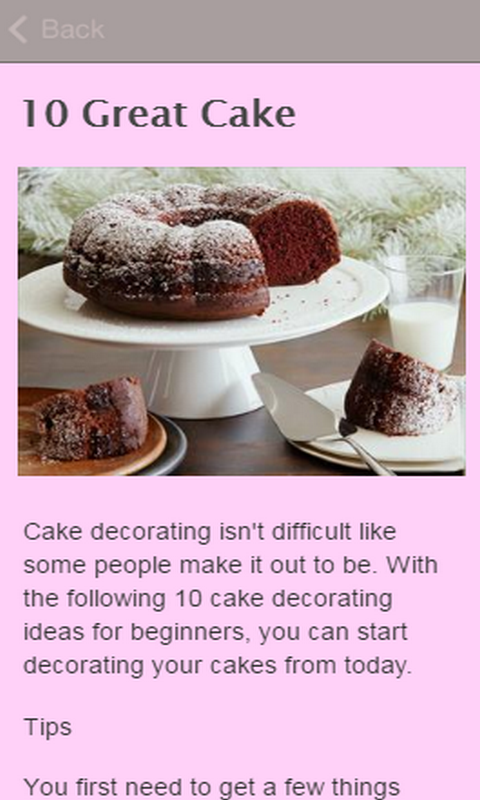 Cake Decorating Ideas
