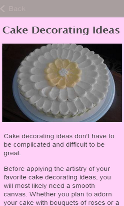 Cake Decorating Ideas
