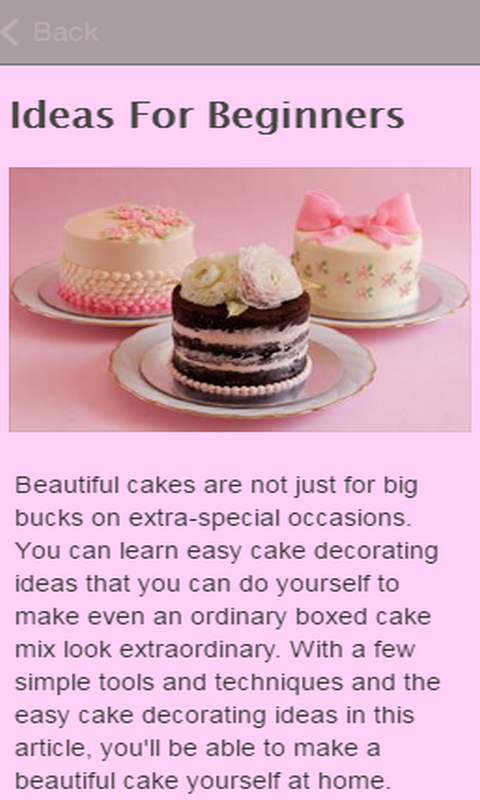 Cake Decorating Ideas