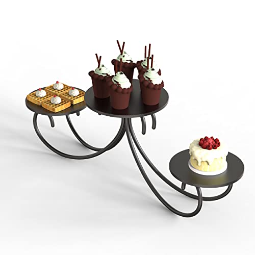 3 Tier Cake Stand Iron Cupcake Stands Dessert Trays Cupcake Display Tray