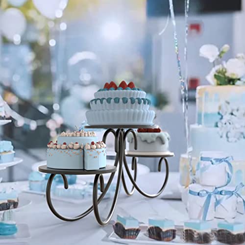 3 Tier Cake Stand Iron Cupcake Stands Dessert Trays Cupcake Display Tray