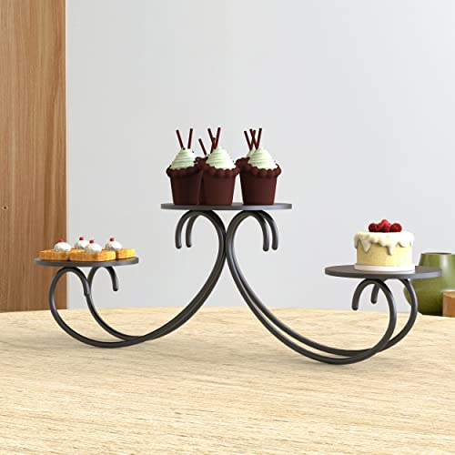 3 Tier Cake Stand Iron Cupcake Stands Dessert Trays Cupcake Display Tray