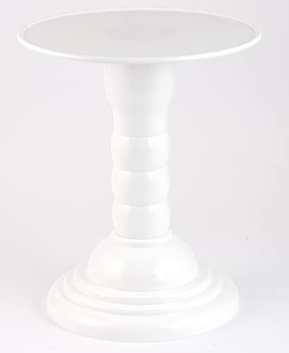 Plastic Round Adjustable Cake Stand Cupcake Stand Candy Stand 4 Heights 8 Inches (White)
