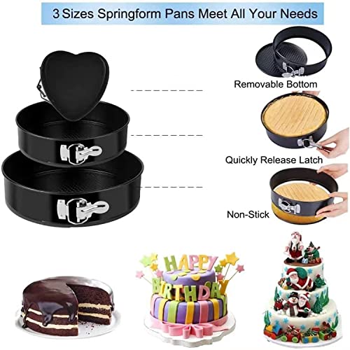 Cake Decorating Supplies 471pcs, Baking Tools Set for Cakes，Cake Turntable, Piping Icing Tips for Beginners or Professional