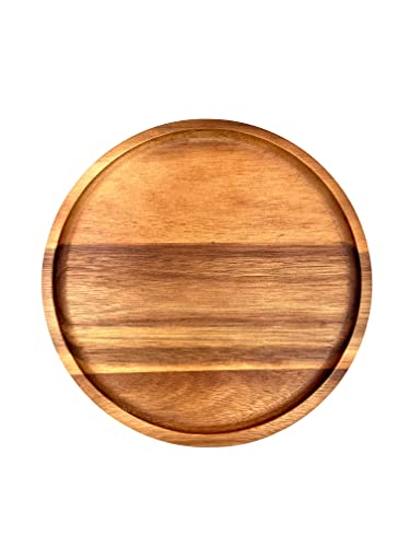 Bamboo Cake Stand | Handmade (13") Wooden Cake Stand for Snacks or Cupcakes, Rustic Cake Stands for Dessert Tables, Birthday Parties, & Wedding Decorations