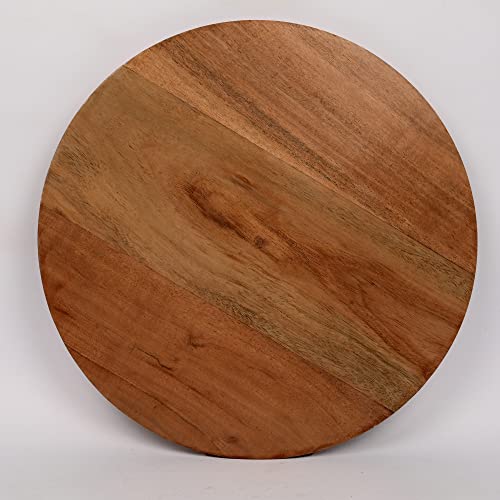 Samhita Acacia Wood Cake Stand Rotating – Rustic Cake Stand Cake Stands for Dessert Table, Birthday Parties & Weddings ( 12" x 12" x 2")