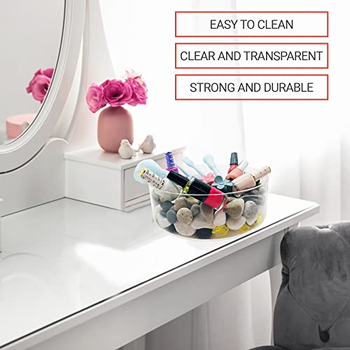 Ilouera Acrylic Riser Stand - 3" H x 10" D Round Cylinder Shape, Display Stands for Cake, Figurines, Jewelry, and Crafts. Tabletop Acrylic Stand for Art and Décor, Centerpieces, and More