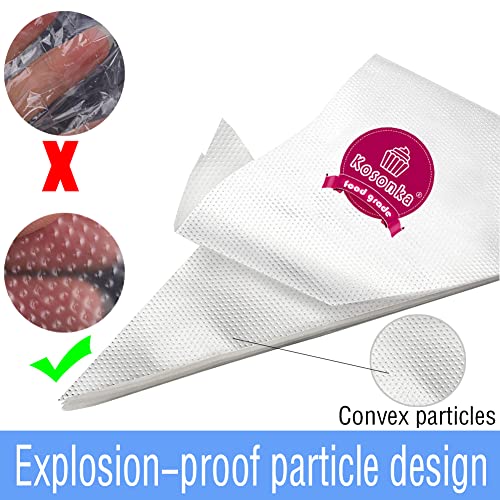 Piping Bags Disposable - Thickened 100 Pieces 14 Inch Heavy Duty Anti Burst Piping Pastry Bags, for Cream Icing Frosting Cookie Cake Decorating Supplies
