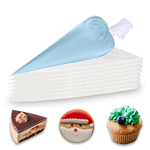 Piping Bags Disposable - Thickened 100 Pieces 14 Inch Heavy Duty Anti Burst Piping Pastry Bags, for Cream Icing Frosting Cookie Cake Decorating Supplies