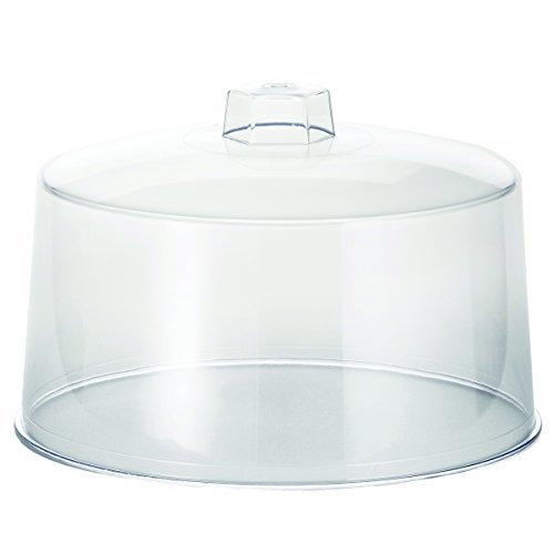 TableCraft Products 421 Plastic Handle Cake Cover, 7.5" Height, 12" Width, 12" Length