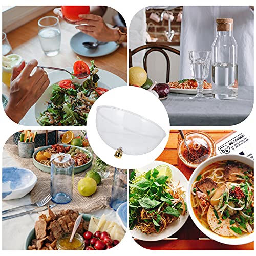 BESTonZON Cake Dome 1pc Convenient Umbrella Keeping Use Guard Cuake Pan for Kitchen Round Knob Microwave Restaurant Oven Acrylic Domes Fly Bread Snack Cakes Melting Grill Cake to Tent Basting