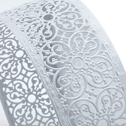 Hotity 3 Sets Cake Stands Round Cake Stand Set Metal Display Cupcake Stands for Dessert, White