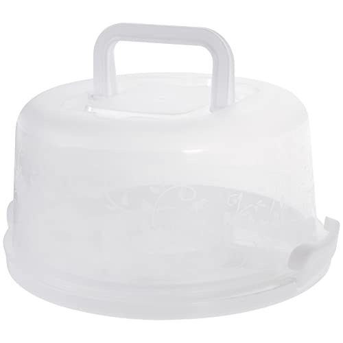 Alipis Cake Cupcake Carrier Portable Cake Holder with Lid and Handle, Cupcake Packaging Storage Display Boxes Round Cake Container