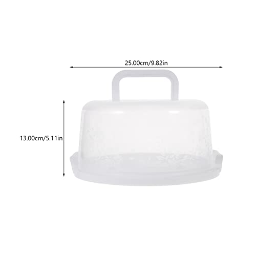 Alipis Cake Cupcake Carrier Portable Cake Holder with Lid and Handle, Cupcake Packaging Storage Display Boxes Round Cake Container