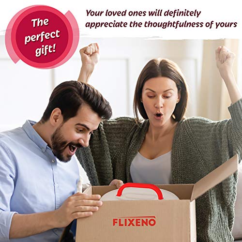 Flixeno Large Sturdy Red Round Cake Carrier Holder Up to 10 inch Multi Purpose Cover Five Section Keeper for Easily Hold & Transport Cakes Pies & Cupcakes with Collapsible Handles + Extra Clips