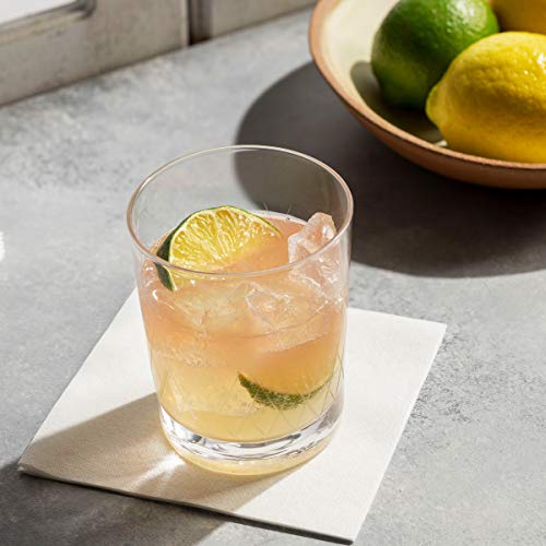 200 Linen-Feel Dessert And Beverage Napkins - Disposable Cloth-Like Cocktail Paper Napkins - Soft and Absorbent For Bar, Restaurant, Café, Wedding, Parties (200-Pack)