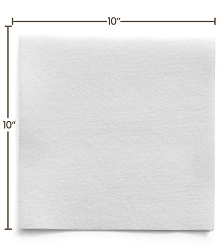 200 Linen-Feel Dessert And Beverage Napkins - Disposable Cloth-Like Cocktail Paper Napkins - Soft and Absorbent For Bar, Restaurant, Café, Wedding, Parties (200-Pack)
