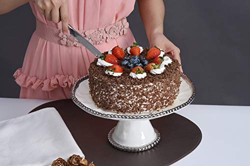 Pampa Bay Salerno Porcelain Round Cake Stand