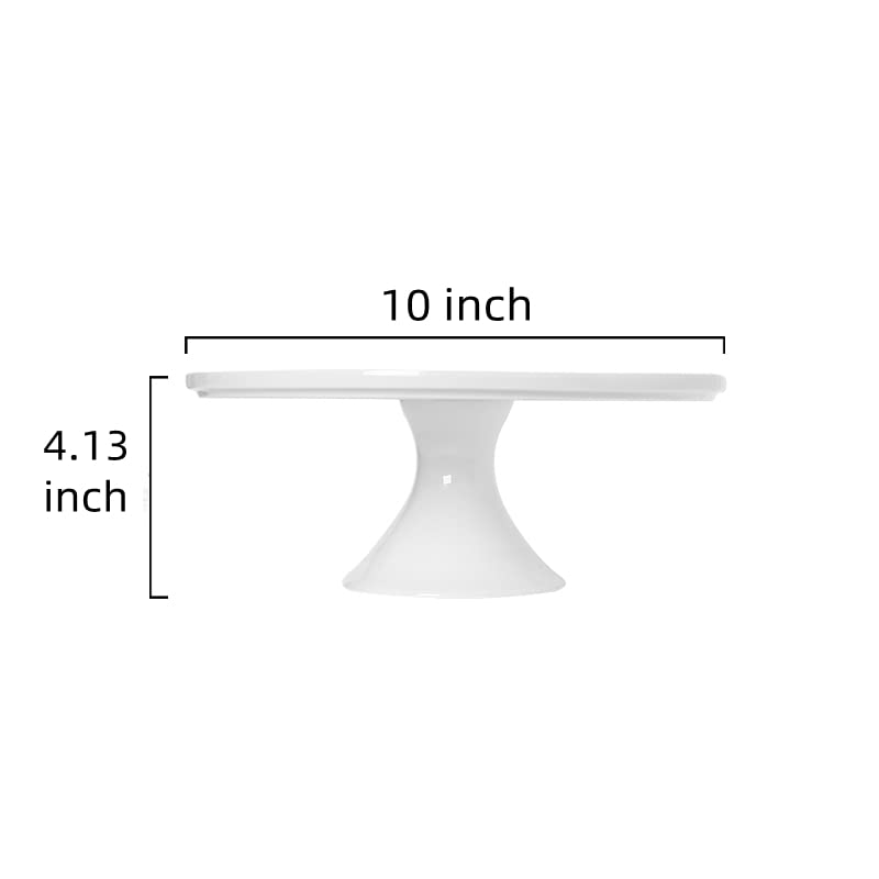 8.86-Inch Porcelain Cake Stand, Round Dessert Stand, Cake Stand for Dessert Table, White Round Ceramic Dessert Display Stands Cupcake Holder, Cupcake Stand for Wedding, Birthday Party, Baby Shower