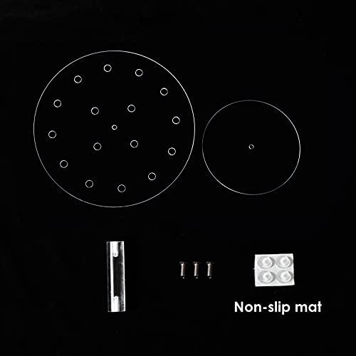 Clear Round Acrylic 16 Holes Push Pop Cake Stand for Party, Wedding, Bakery (9.44'' of Diameter)