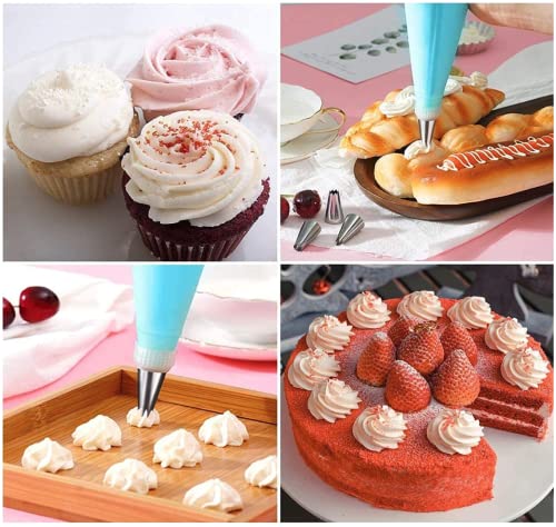 GZMAISULEE Piping Bags and Tips Set for Beginners, Cake Decorating Supplies Kit for Baking with Pastry Bags and Tips, Icing Tips, Couplers,Silicone Ties
