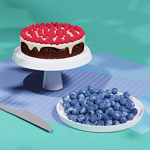 Enjoy Myself 3-Piece Set of White Cake Stands, Versatile Dessert Plates and Fruit Platters, Cupcake Display Serving Tray for Any Occasion