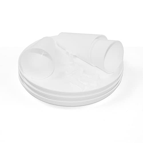 Enjoy Myself 3-Piece Set of White Cake Stands, Versatile Dessert Plates and Fruit Platters, Cupcake Display Serving Tray for Any Occasion