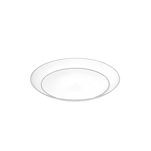 PLASTICPRO [6'' 40 Pack] 6'' inch Premium Heavy Weight Crystal Clear Classy Disposable hard Plastic Dessert plates