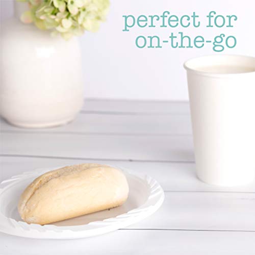 PLASTICPRO 200 Count Disposable 6 Inch White Plastic Dessert Plates