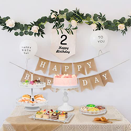 Cake Stand White Cupcake Stand for Dessert Table Display Set, 4 Pack