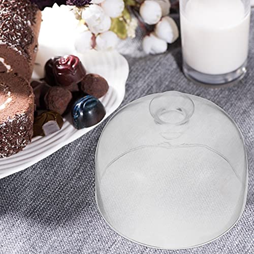 BESPORTBLE Cake Dome Cover Glass Cloche Dome Cake Display Cover with Knob Handle Clear Food Snack Display Platter Cover for Cake Dessert 9. 5cm*9. 5cm*8. 5cm