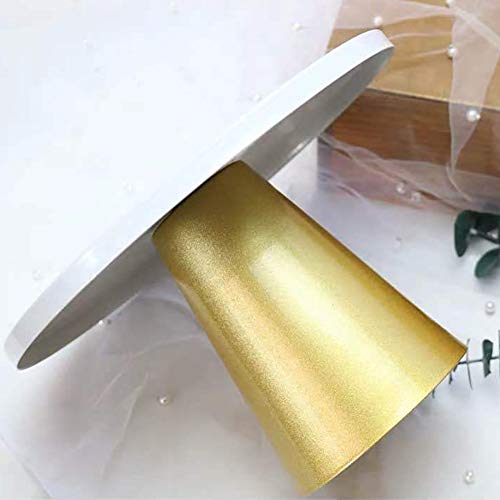 10 Inches Cake Stand Metal Cake Dessert Stand with Base, Round Cupcake Holder, Wedding Birthday Party Pedestal Display Plat