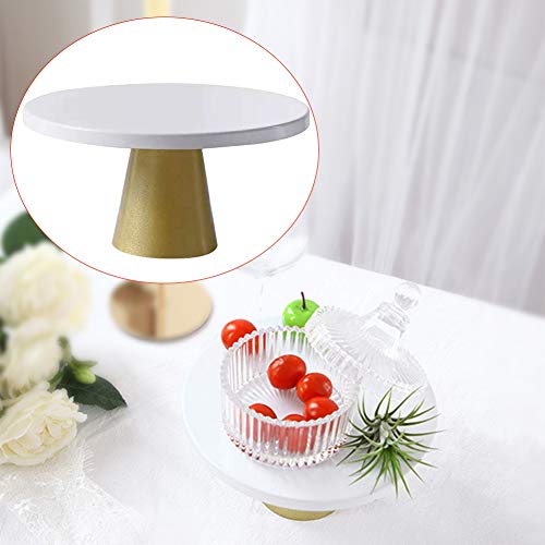 10 Inches Cake Stand Metal Cake Dessert Stand with Base, Round Cupcake Holder, Wedding Birthday Party Pedestal Display Plat