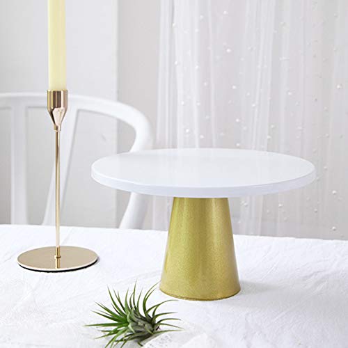 10 Inches Cake Stand Metal Cake Dessert Stand with Base, Round Cupcake Holder, Wedding Birthday Party Pedestal Display Plat