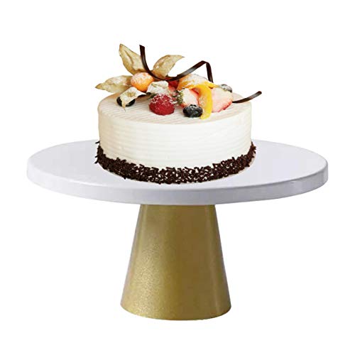 10 Inches Cake Stand Metal Cake Dessert Stand with Base, Round Cupcake Holder, Wedding Birthday Party Pedestal Display Plat